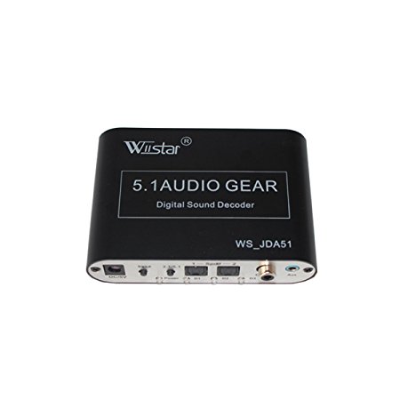 Wiistar 5.1 Channel AC3/DTS Audio Gear Digital Surround Sound Rush Decoder HD player with USB Port