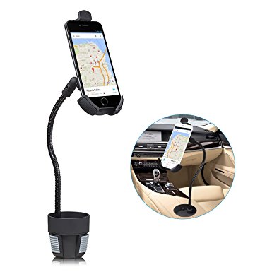 G-CORD (TM) In-Car Cup Holder, Smartphone Car Mount Holder for iPhone, Samsung Galaxy and More (Extra Long Arm)