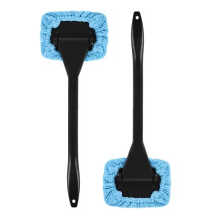 DEDC 2 Pack Car Windshield Cleaner Tools From Inside Window Glass Cleaning Tools For Home Bedroom With Long Handle Blue