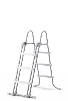 Intex Deluxe Pool Ladder with Removable Steps for 36-Inch and 42-Inch Wall Height Above Ground Pools