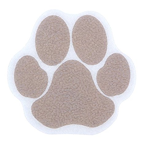 Adhesive Paw Bath Treads in Brown