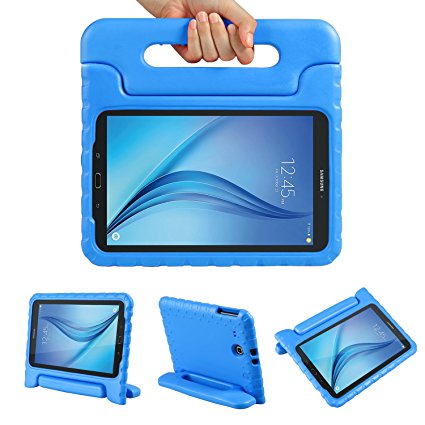 Color Our Life Samsung Galaxy Tab E 9.6 Kiddie Case-Shock Proof Light Weight Convertible Handle Stand Cover for Samsung Galaxy Tab E 9.6 Inch Tablet, Blue