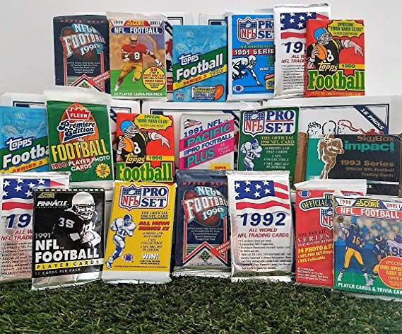 Over 200 Vintage Football cards in 20 Vintage Unopened football Wax Packs from various vintage brands. Guaranteed one AUTOGRAPH or MEMORABILIA card per box! Great for 1st time collectors!