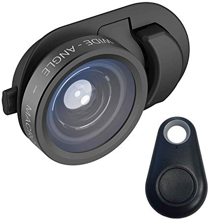 olloclip Multi-Device Clip with 2-in-1 Essential Lens Kit Includes Wide Angle   Macro Lenses - Compatible with iPhone, Pixel and Samsung Galaxy Smartphones   Selfie Bluetooth Remote Shutter
