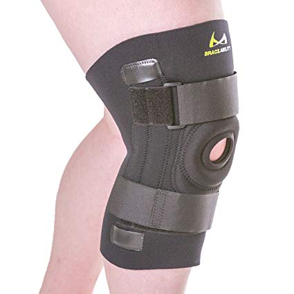 BraceAbility Knee Brace for Large Legs and Bigger People with Wide Thighs | Kneecap Protection Pad Treats Patellar Tendonitis, Chondromalacia, Patellofemoral Pain, Instability & Dislocation (4XL)