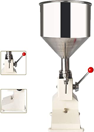 DPL Manual Paste Liquid Filling Machine 5-50ml Adjustable Bottle Filler Machine for Paste and Liquid A03