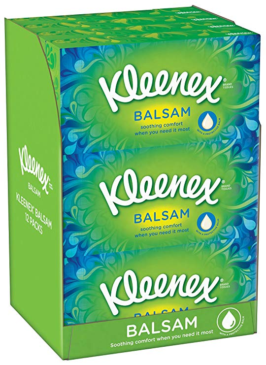 Kleenex Balsam Tissues - Pack of 12