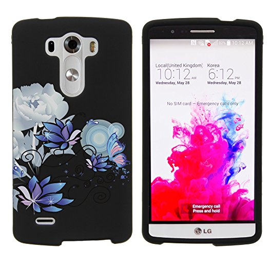 MINITURTLE, Slim Fit Graphic Design Image 2 Piece Snap On Protector Hard Phone Case Cover, Stylus Pen, and Clear Screen Protector Film for Android Smartphone LG G3 /AT&T D850, /Verizon VS985, /T Mobile D851, /Sprint 990 (Illuminating Nature)