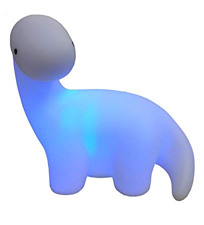 Dinosaur Night Light for Kids – Color Changing Cute Shapes Bedroom Glowing Nightlights – Decorative Toys Dino Pet for Nursery and More