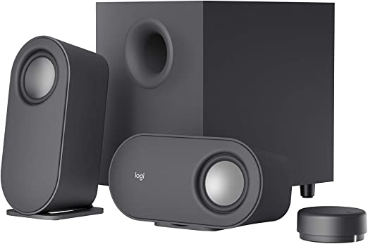 Logitech Z407 Bluetooth Computer Speakers with Subwoofer and Wireless Control, Immersive Sound, Premium Audio with Multiple Inputs, USB Speakers