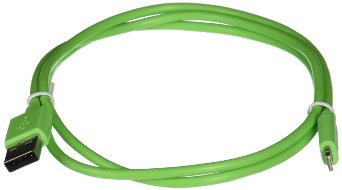 [Apple MFi Certified] ZeroLemon Lightning to USB Plastic PVC Cable 3.2 Feet / 1 Meter   Enhanced Plastic Cap for iPhone, iPod and iPad [2 Year Warranty]- PVC Green