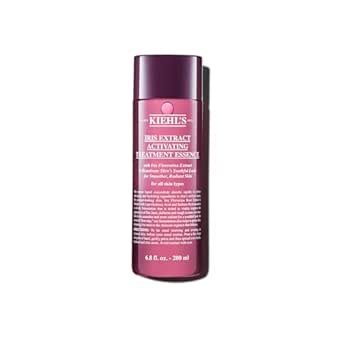 Kiehl's Iris Extract Activating Treatment Essence, Anti-aging Facial Skincare for Fine Lines & Radiance, Hydrates & Exfoliates Skin, Smooths Texture, with Lipo Hydroxy Acid, All Skin Types - 6.8 fl oz