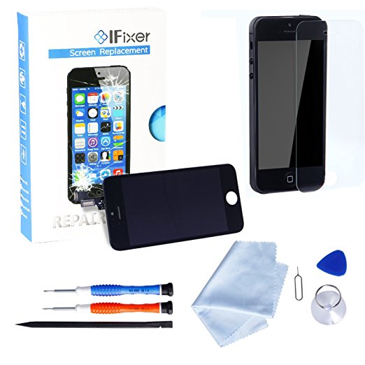 IFixer iPhone 5s Digitizer LCD Screen Replacement Kit Black