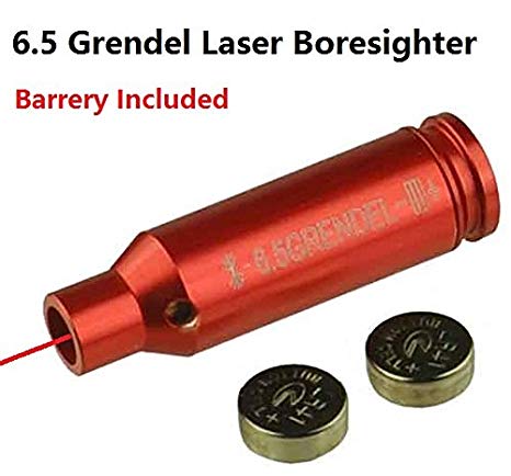 Field Sport 6.5 Grendel Laser Bore Sighter Boresighter For AR15 Grendel, Auuminum Red Finish