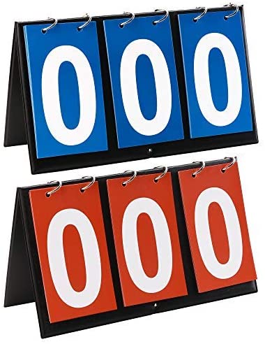 Bluecell 2 Sets 3-Digital Portable Table Top Sports Volleyball Basketball Table Tennis Scoreboards