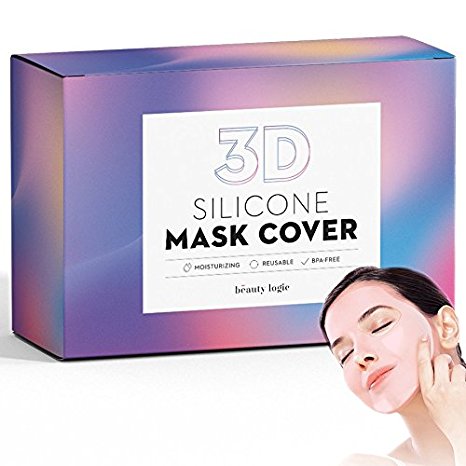 Beauty Logic Reusable Silicone 3D Mask Cover-Increasing Adhesion and Absorptivity of the sheet facial masks & BPA-Free