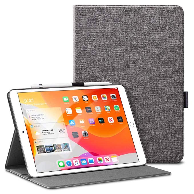 ESR for iPad 10.2 Case, Urban Premium Folio Case for iPad 7th Generation 10.2" 2019, [Built-in Pencil Holder] [Book Cover Design] [Multi-Angle Viewing Stand] [Auto Sleep/Wake], Twilight