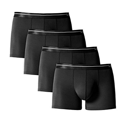 LAPASA Men's 4 Pack Boxer Briefs Micro Modal － Extremely Soft Fabric － Boxer Shorts Trunks M02