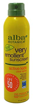 Alba Botanica Spf50 Sunscreen Kids 6 Ounce Clear Spray (177ml) (6 Pack)