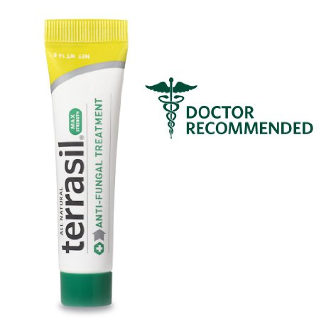 Terrasil® Anti-fungal Treatment MAX - 8X Faster, Doctor Recommended, 100% Guaranteed, All-Natural, Soothing, OTC-Registered ointment for fungal infections, jock itch, male yeast infection (14 gram tube max)