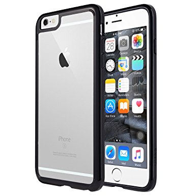 iPhone 6s Plus Case, iPhone 6 Plus Case,ULAK [Clear Slim] Hybrid Case PC Back TPU Bumper Corner Drop Protection Cover For Apple iPhone 6s Plus / 6 Plus 5.5 inch-Black