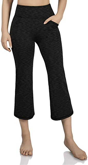 ODODOS Women's Boot-Cut Yoga Pants Tummy Control Workout Non See-Through Bootleg Yoga Pants