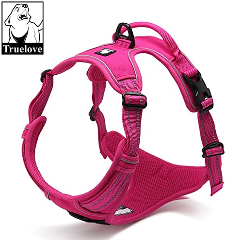 TRUE LOVE Adjustable No-Pull Dog Harness Reflective Pup Vest Harnesses Comfortable Control Brilliant Colors Truelove TLH5651