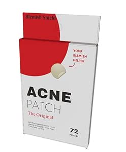 Blemish Shield Acne Patch - Hydrocolloid Acne Pimple Patch for Covering Zits and Blemishes, Spot Stickers for Face and Skin (72 Count)