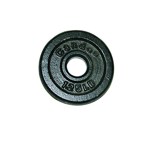 CanDo 10-0600 Iron Disc Weight Plate, 1.25 lb