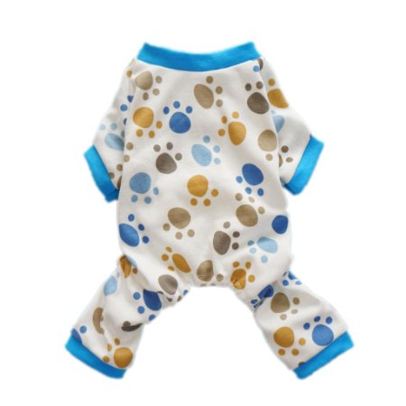 Fitwarm® Adorable Paws Dog Pajamas for Dog Shirt Cozy Soft Dog Pjs Dog Clothes