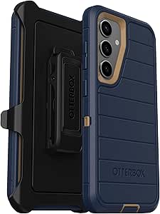 OtterBox Samsung Galaxy S24 (Only) - Defender Series Case - Blue Suede Shoes - Screenless - Rugged & Durable - with Port Protection - Holster Clip Included - Microbial Defense Protection