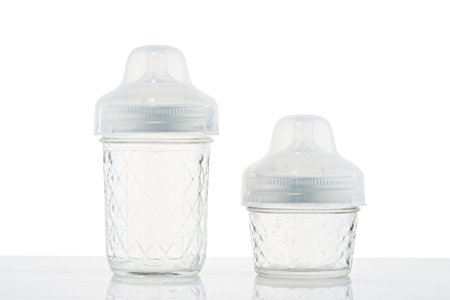 4 Ounce Original Mason Bottle: The Glass Baby Bottle Made With Mason Jars, Comes With Slow Flow Nipple, Made in the USA