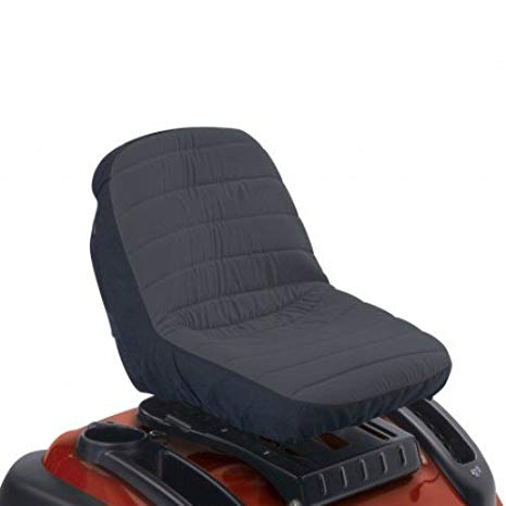 Classic Accessories Deluxe Tractor Seat Cover, Small, Dk Grey with Black Trim