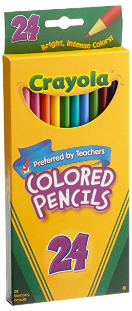 Crayola Colored Pencils, Assorted Colors 24 ea