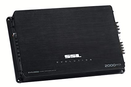 Sound Storm EV2.2000 Evolution 2000 Watt, 2 Channel, 2 to 8 Ohm Stable Class A/B, Full Range, Bridgeable, MOSFET Car Amplifier with Remote Subwoofer Control