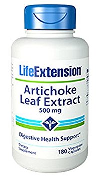 Life Extension Artichoke Leaf Extract 500 Mg, 180 vegetarian capsules