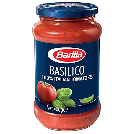 Barilla Basilico Pasta and Pizza Sauce, 400g, Italy | Non - GMO Project Verified | Vegan | Gluten free | No added Colour or Presevatives