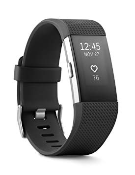 Fitbit Charge 2 Superwatch Wireless Smart Activity and Fitness Tracker   Heart Rate and Sleep Monitor Smart Wristband, Black, Small (5.5-6.7 in) (Certified Refurbished)