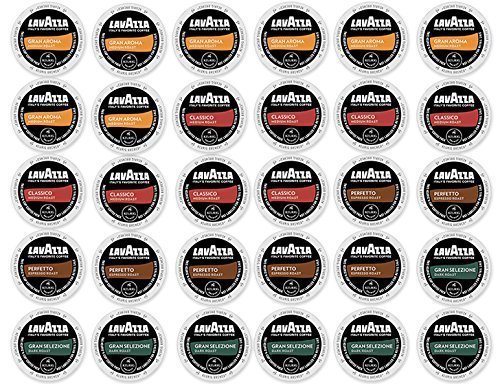 30 Count - Lavazza K-Cup Variety Pack Sampler - For Keurig K-Cup Brewers