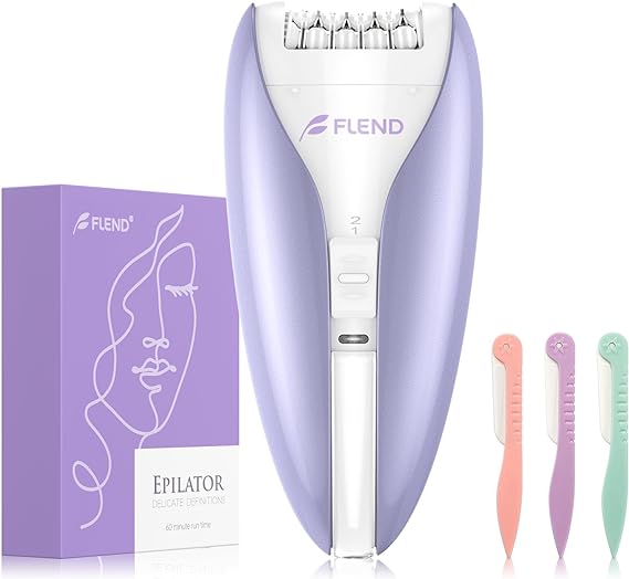 Epilator, Silent Epilator for Women, 2 Speed Setting Facial Epilator Smooth Glide Epilator for Women Face Epilator, Facial Hair Removal Epilators Hair Remover for Women Face Legs Bikini Arms Legs