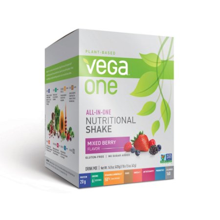 Vega All-in-One Nutritional Shake, Berry, 10 Count