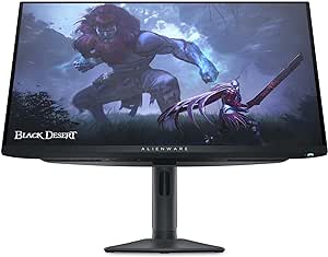 Alienware AW2725DF OLED Gaming Monitor - 26.7-inch Quantom-Dot WQHD (2560x1440) 360Hz 0.03Ms Display, AMD FreeSync Premium Pro, HDMI/DP/USB 3.2 Gen1, Height/Tilt/Swivel/Pivot Adjustability - Black