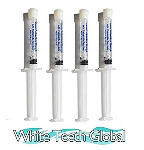 White Teeth Global Whitening Gel 4 Syringes 44% Tooth Bleaching