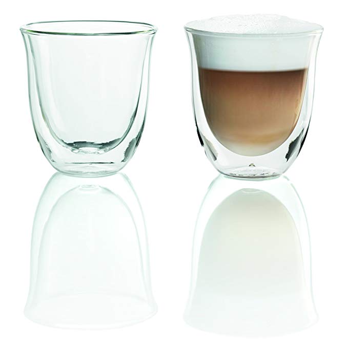 Delonghi Cappuccino Double Walled Glasses-Set of Two