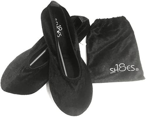 Shoes 18 Womens Foldable Ballet Flat Shoes with Draw String Pouch