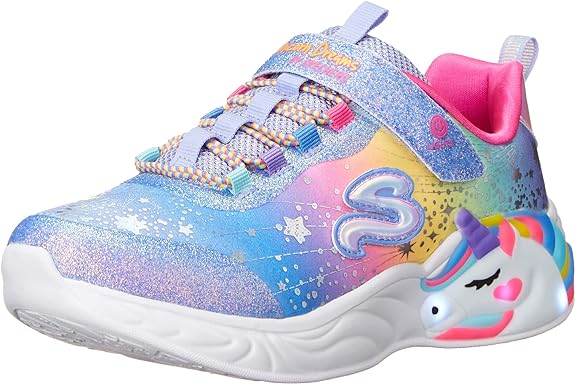 Skechers Girl's S Lights Unicorn Dreams Sneaker