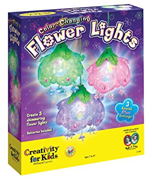 Creativity for Kids Color Changing Flower Lights - Kids Room Decor Hanging Lights