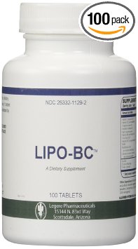 Lipo BC 100 Tablets Lipotrophic Weight Loss Supplement