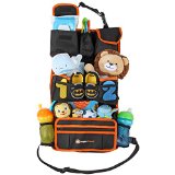 Family Backseat Car Organizer by HappyChappy  Eco-Friendly Baby and Child Travel Storage Solution