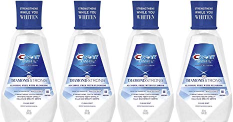 Crest 3D White Diamond Strong Mouthwash, 473 Ml, 4 Count